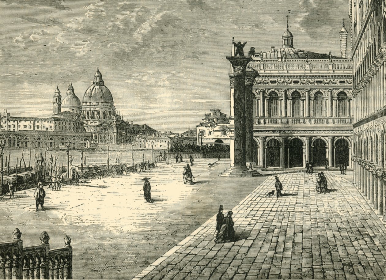 Ansicht in Venedig: Der Molo, 1890 von Unbekannt