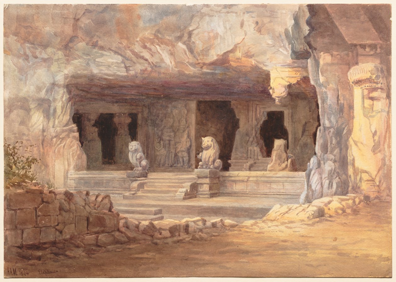 Ansicht von Elephanta, 1894 von Unbekannt
