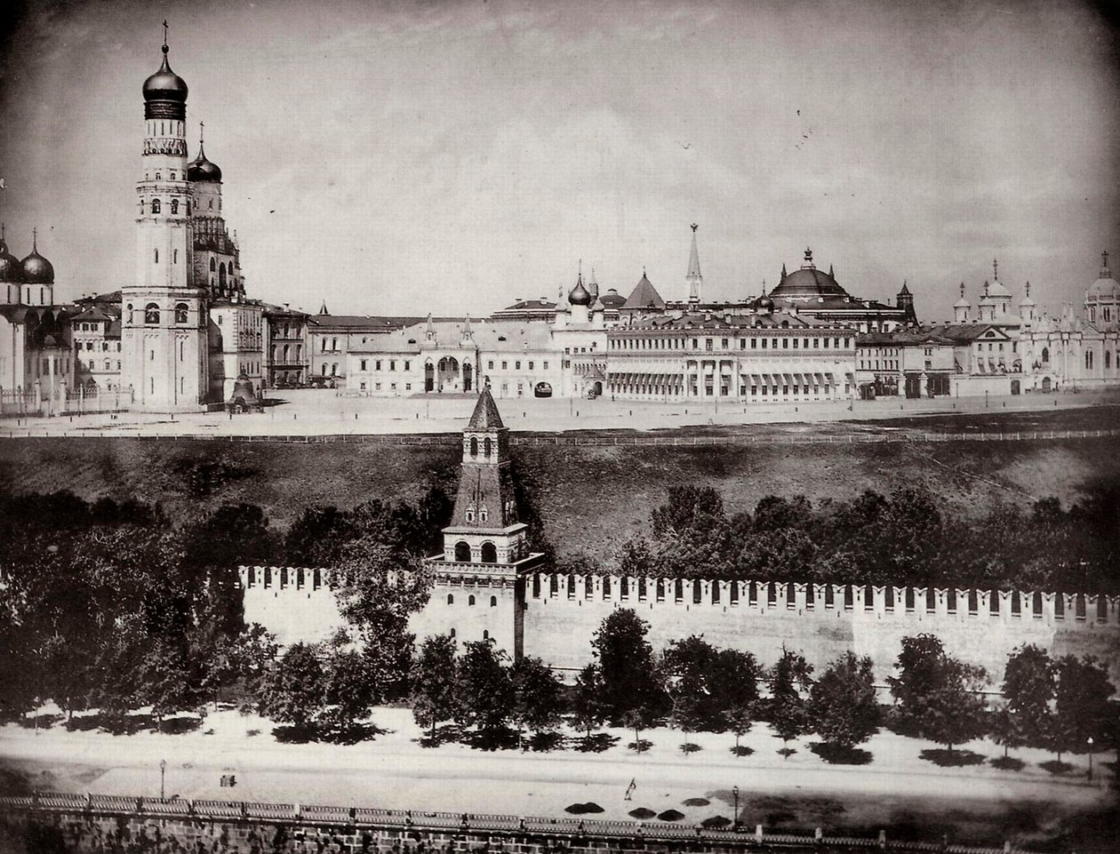 Blick auf den Moskauer Kreml, Russland, ca. 1870-1875 von Unbekannt