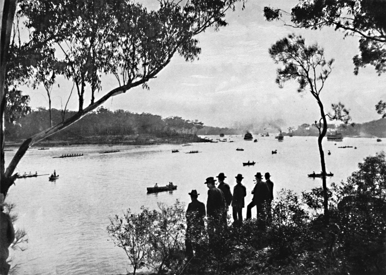 Blick auf den Parramatta River, ca. 1900 von Unbekannt