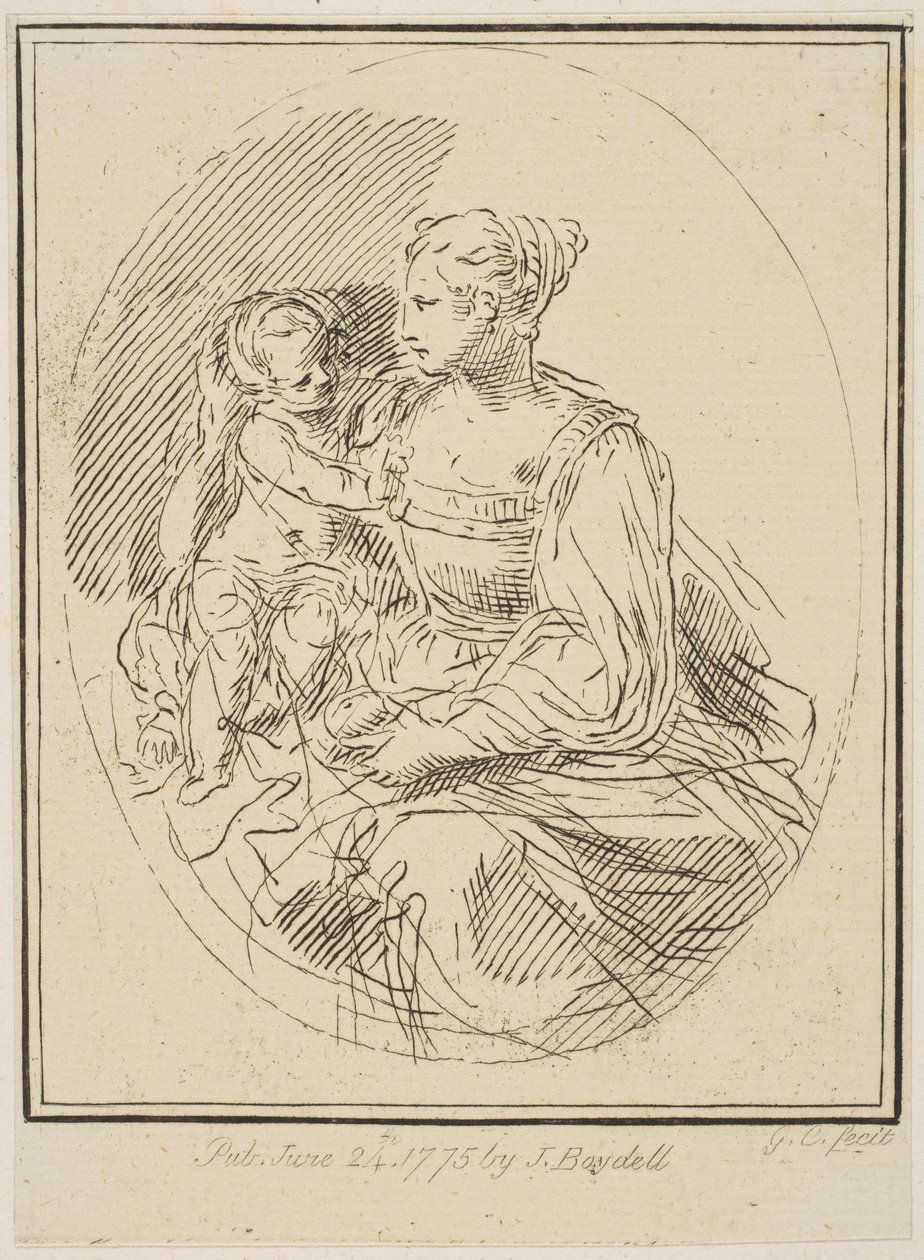 Jungfrau und Kind, 1775 von Unbekannt