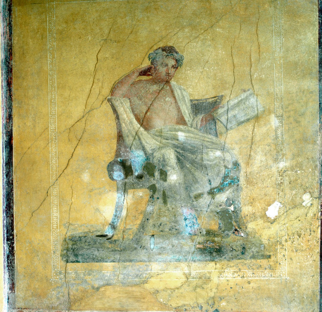 Wandfresko, Haus des Menander, Pompeji von Unbekannt