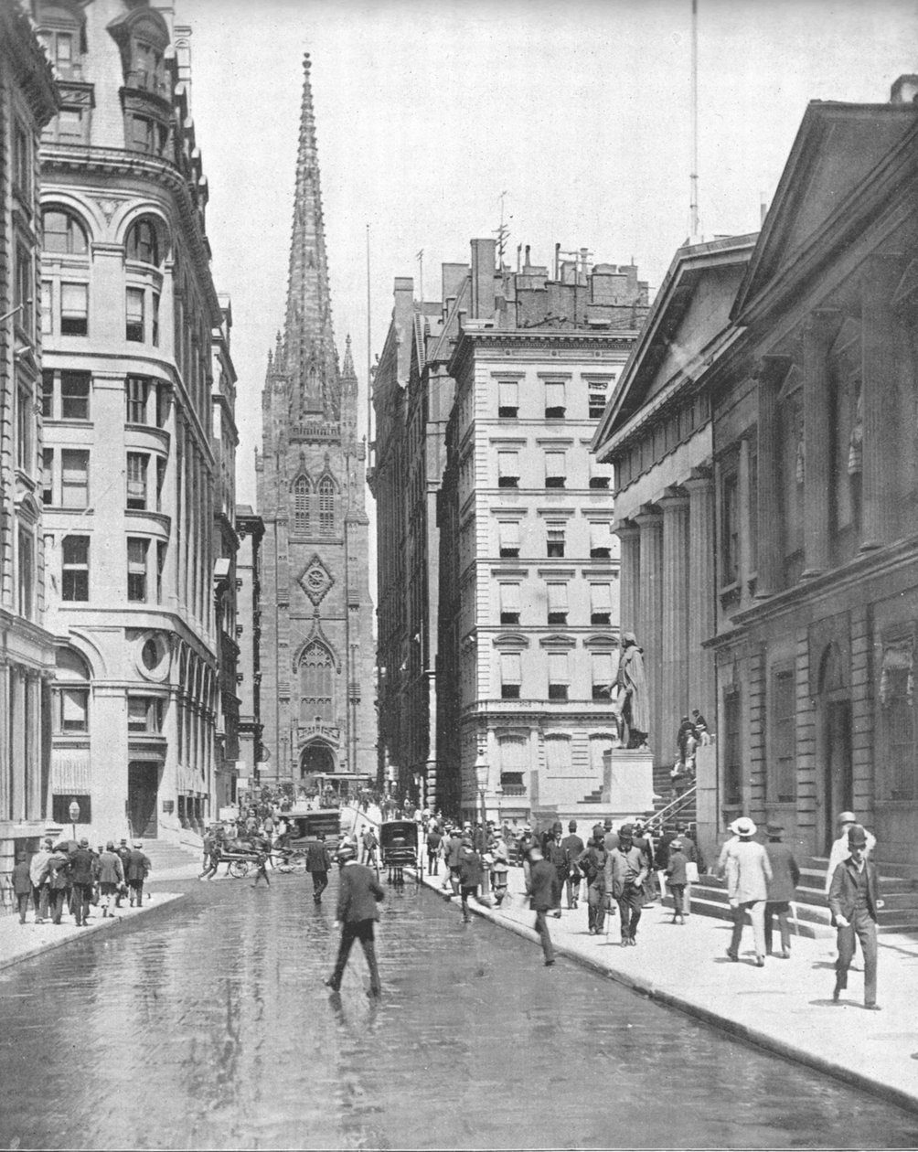 Wall Street, New York, USA, um 1900 von Unbekannt