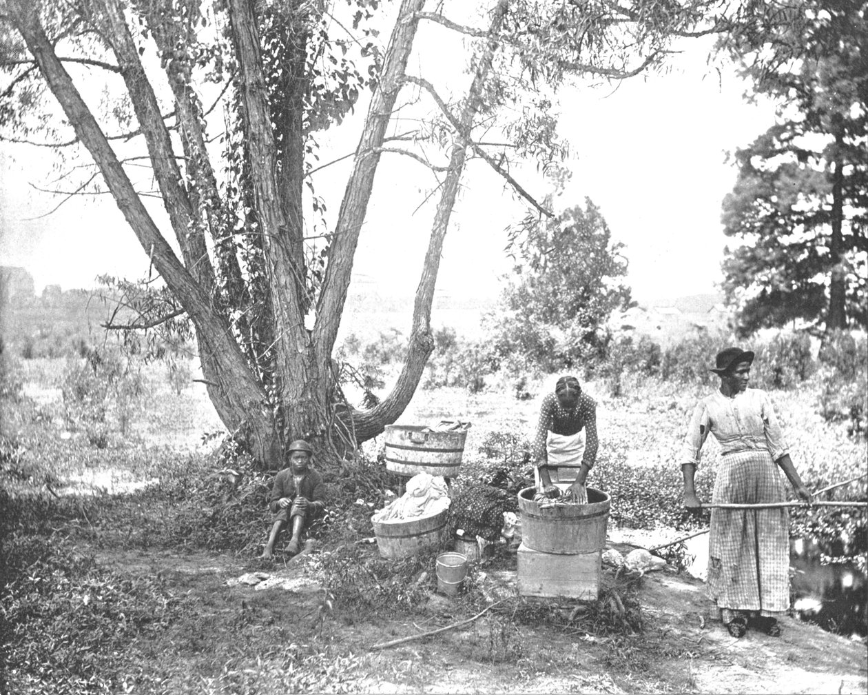 Wäscherinnen, El Paso, Texas, USA, um 1900 von Unbekannt