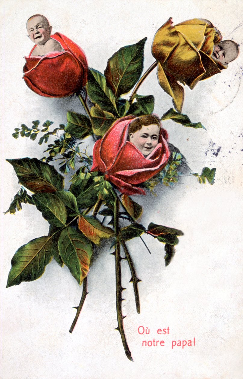 Wo ist unser Vater, französische Postkarte, ca. 1900 von Unbekannt