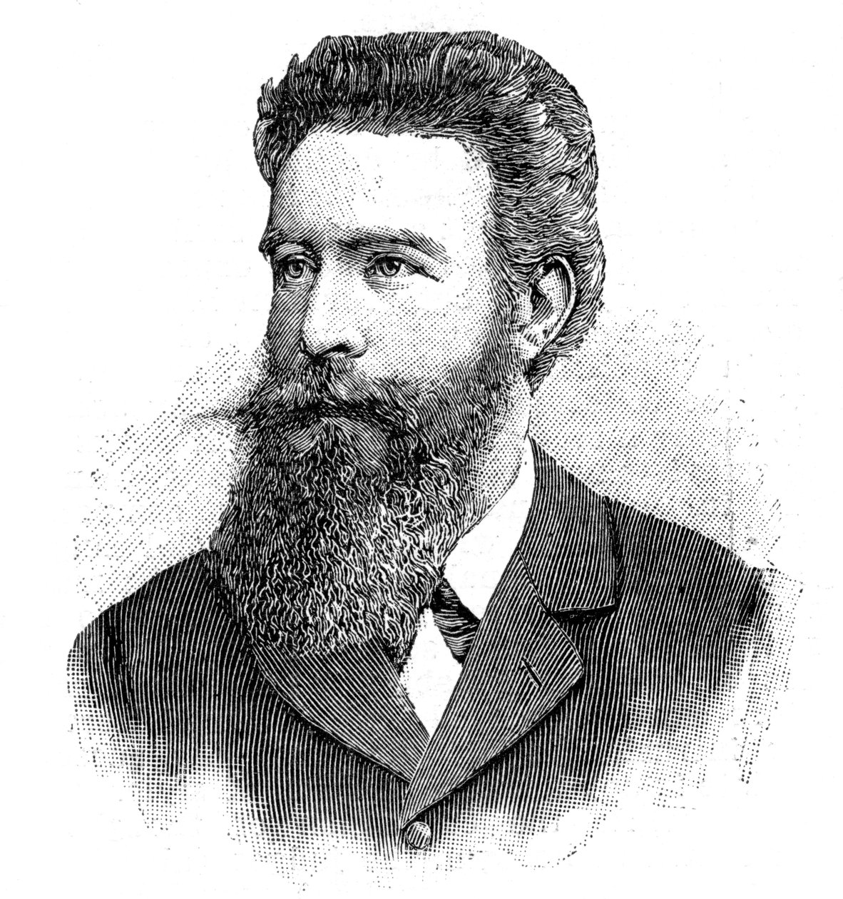 Wilhelm Konrad von Röntgen, deutscher Physiker, 1902 von Unbekannt