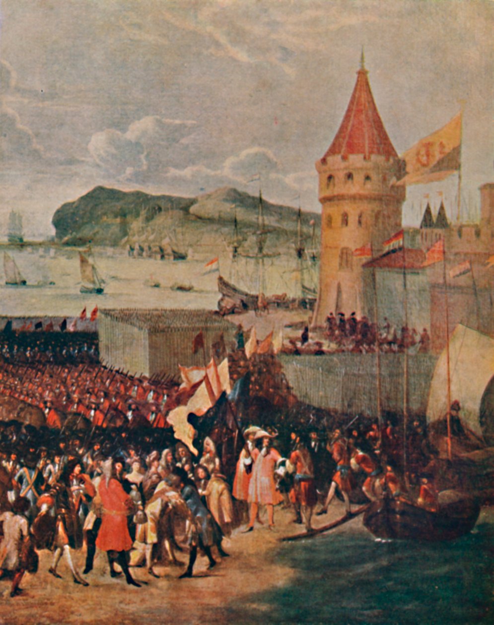 Wilhelm III. landet in Brixham von Unbekannt