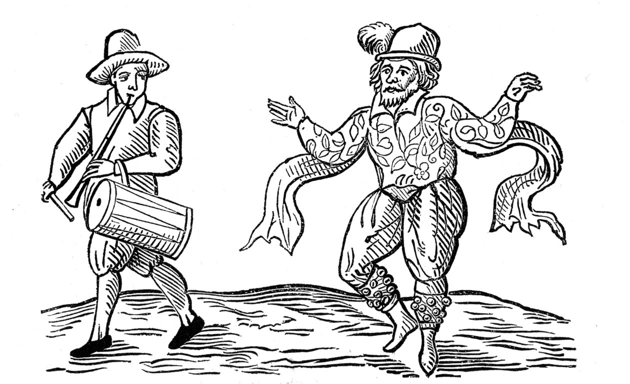 William Kemp oder Kempe, elisabethanischer Komiker, 1600 von Unbekannt