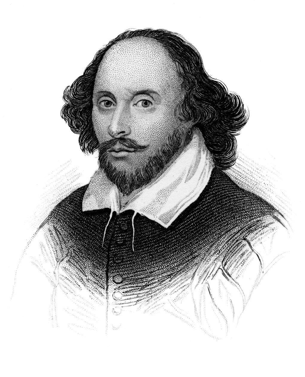 William Shakespeare, englischer Dichter und Dramatiker, ca. 1850 von Unbekannt