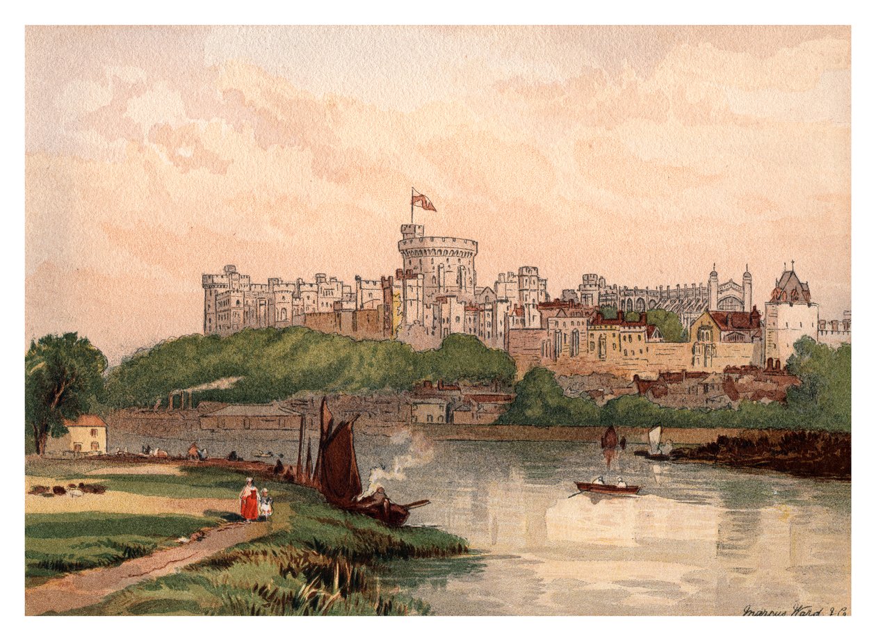 Schloss Windsor, 1880 von Unbekannt