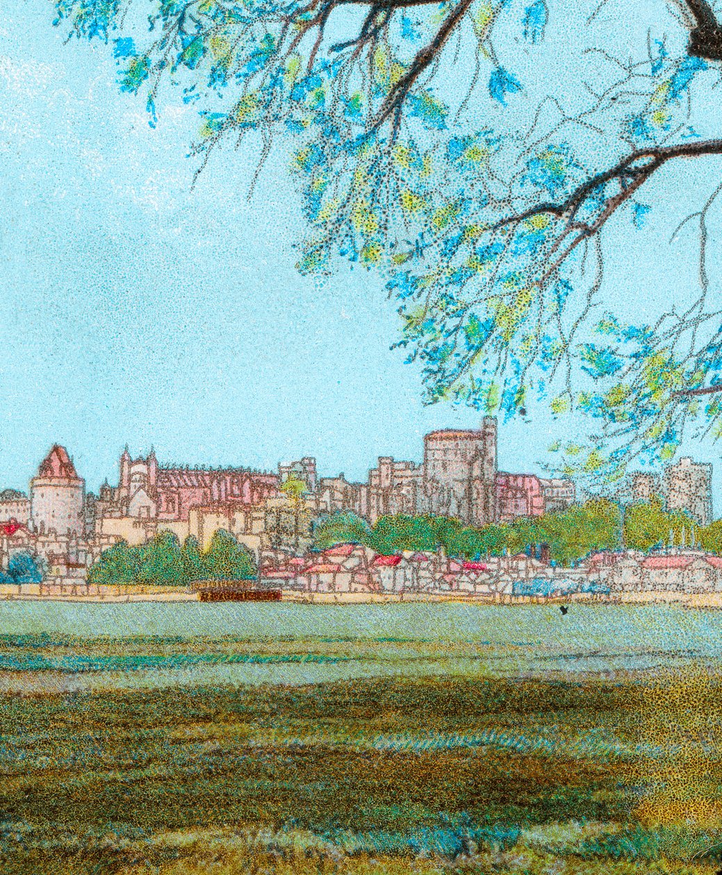 Schloss Windsor von der Themse, um 1902 von Unbekannt