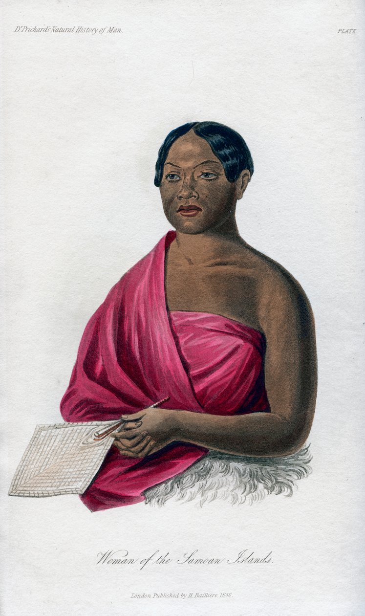 Frau von den Samoa-Inseln, 1848 von Unbekannt