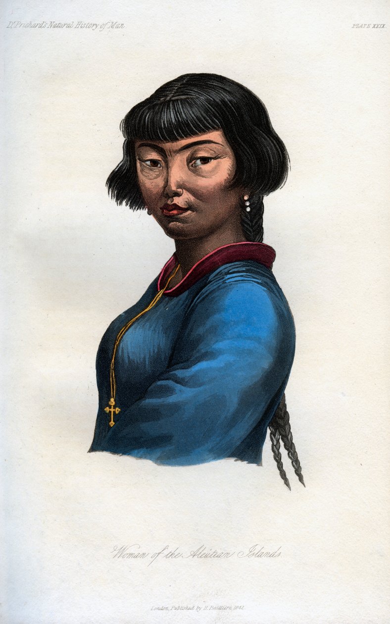 Frau von den Aleuten-Inseln, 1848 von Unbekannt