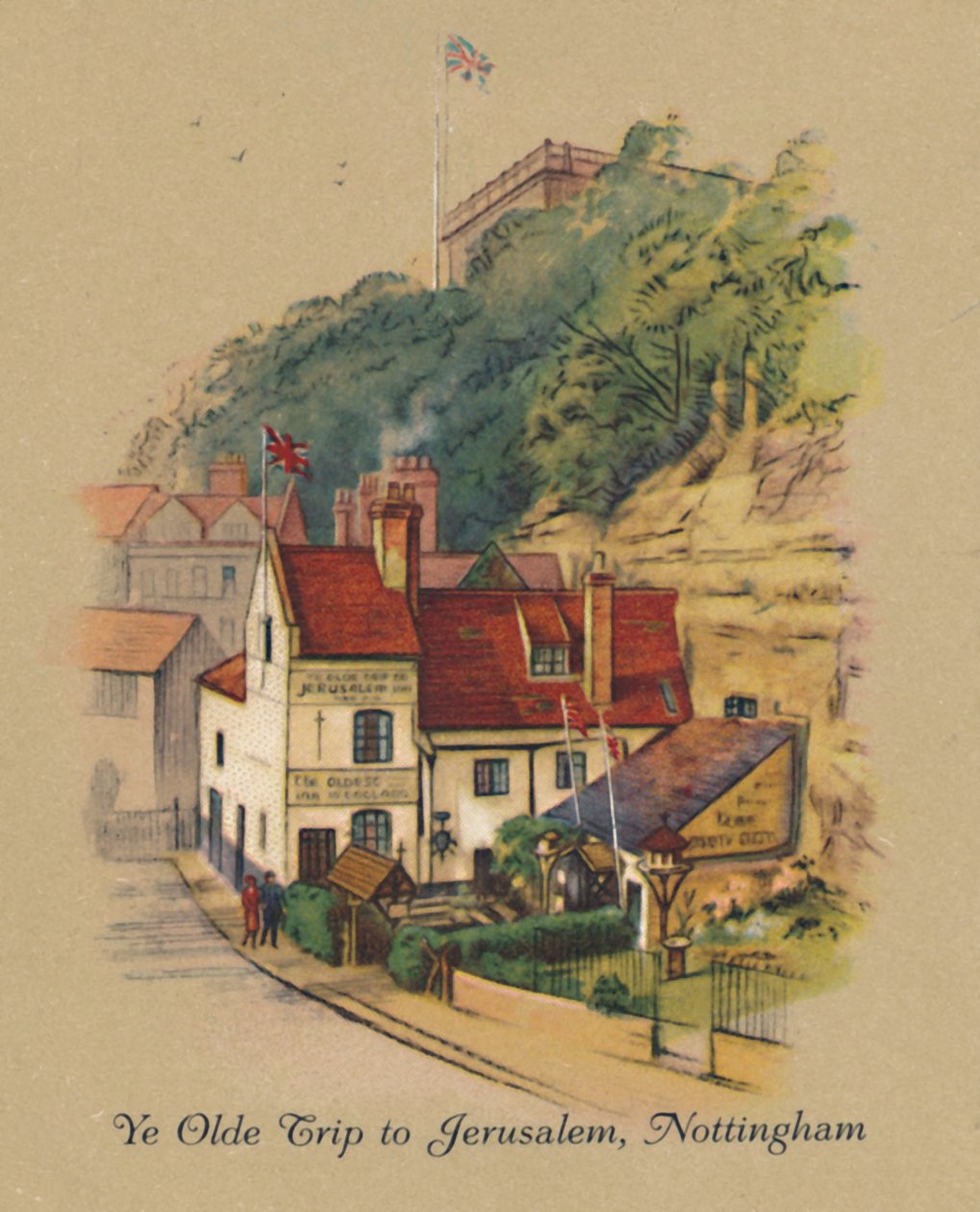 Ye Olde Trip to Jerusalem, Nottingham, 1939 von Unbekannt