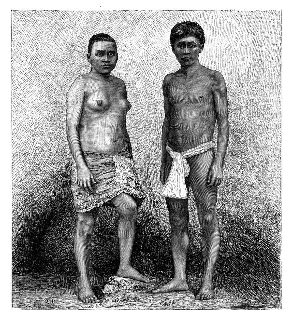 Junge Talamancas-Indianer, Zentralamerika von Unbekannt