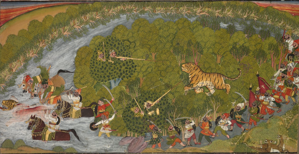 Tigerjagd von Unbekannt Unbekannt