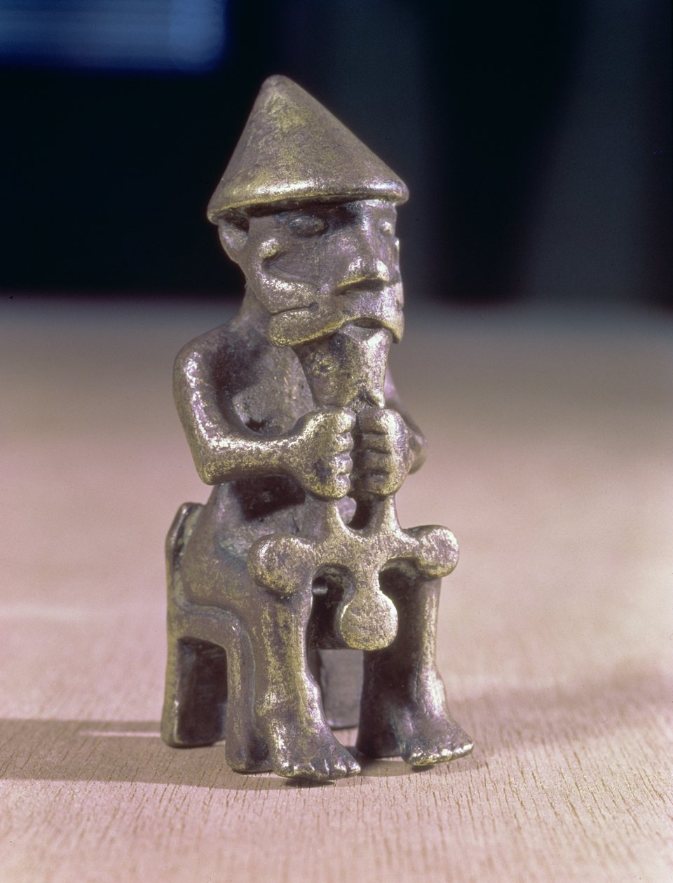 Thor mit einem Hammer, Statuette in Island gefunden von Unbekannt Unbekannt