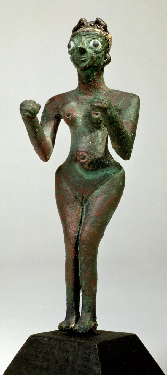 Eine Göttin von Mari, Frühdynastische Periode, ca. 25.-24. Jahrhundert v. Chr. von Unbekannt Unbekannt
