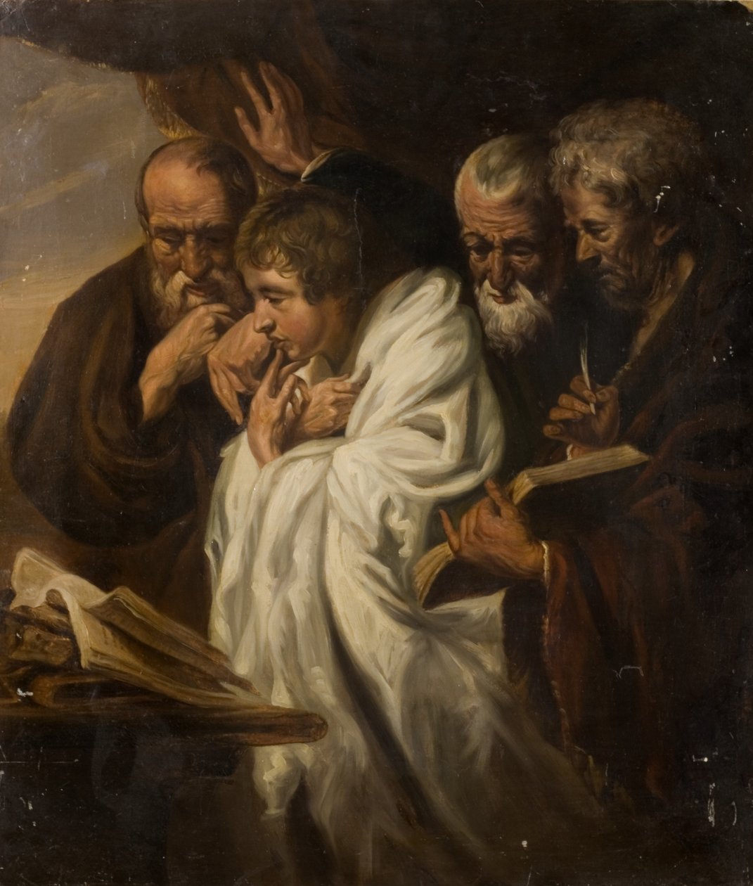 Christus im Tempel von Unbekannt Unbekannt