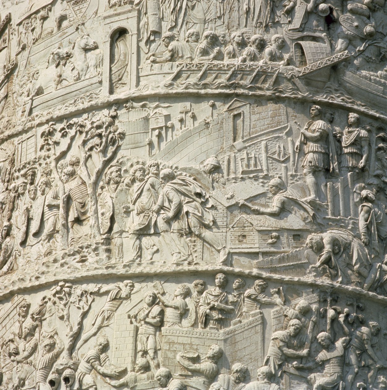 Detail von der Trajanssäule, 113 n. Chr. von Unbekannt Unbekannt