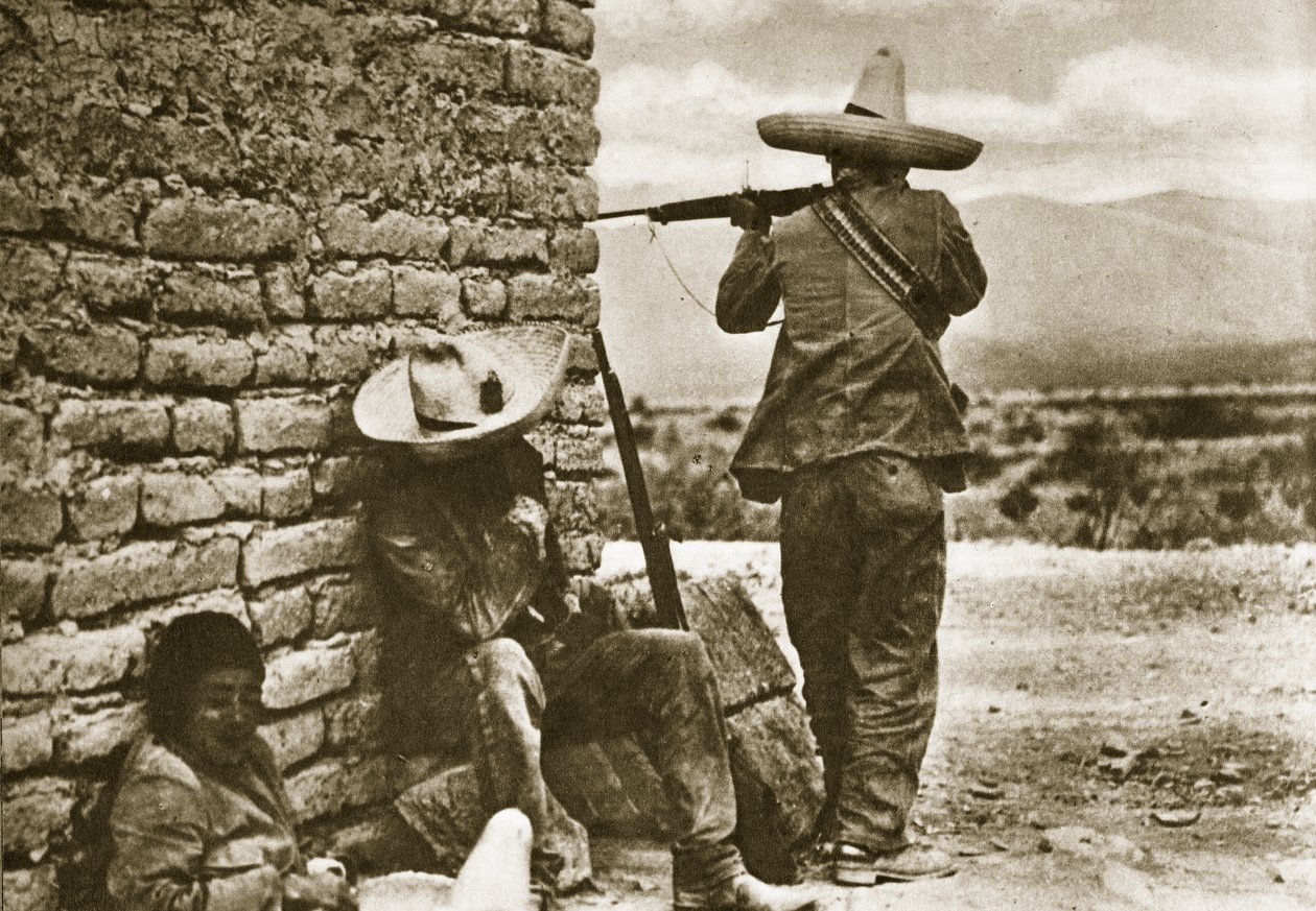 Rebellen-Scharfschützen greifen die Stadt Juarez an, 10. Mai 1911 von Unbekannt Unbekannt