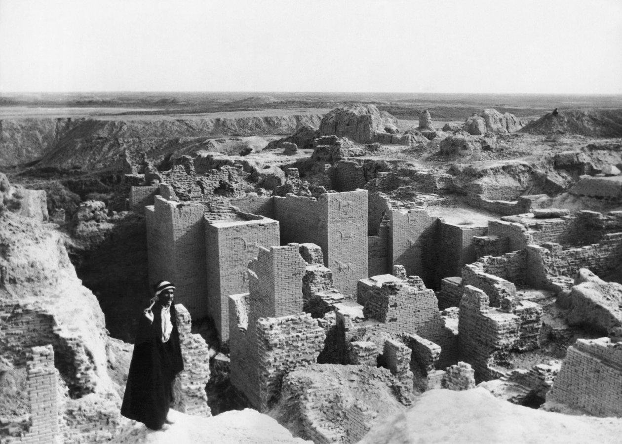 Ruinen von Babylon, Babylon, Irak, 25. April 1932 von Unbekannt Unbekannt