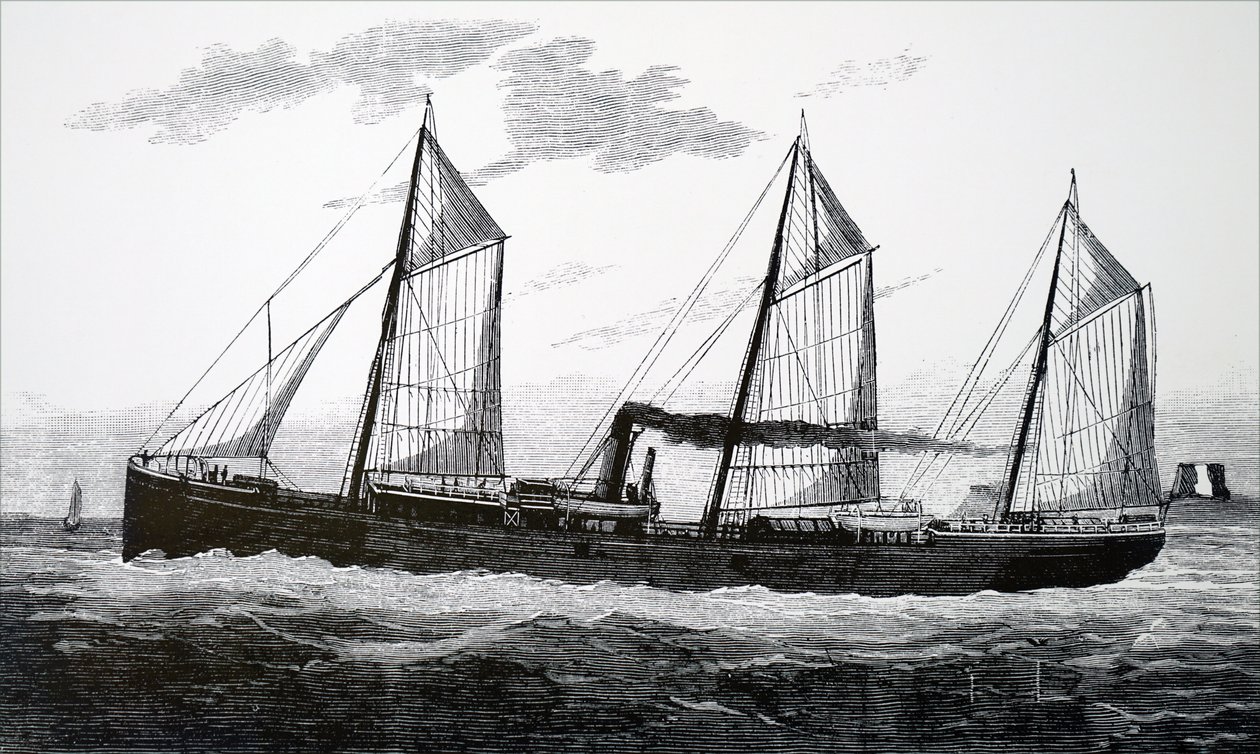 Ein Kühlschiff von Unbekannt