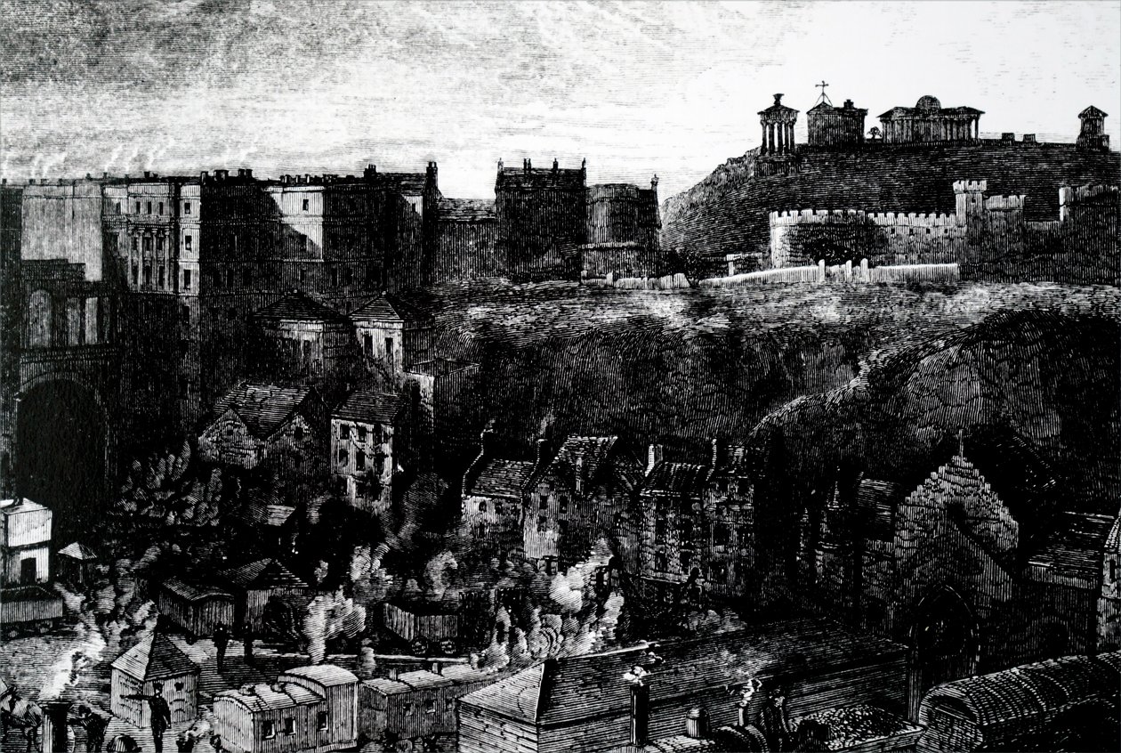 Ein Blick auf Edinburgh von Unbekannt
