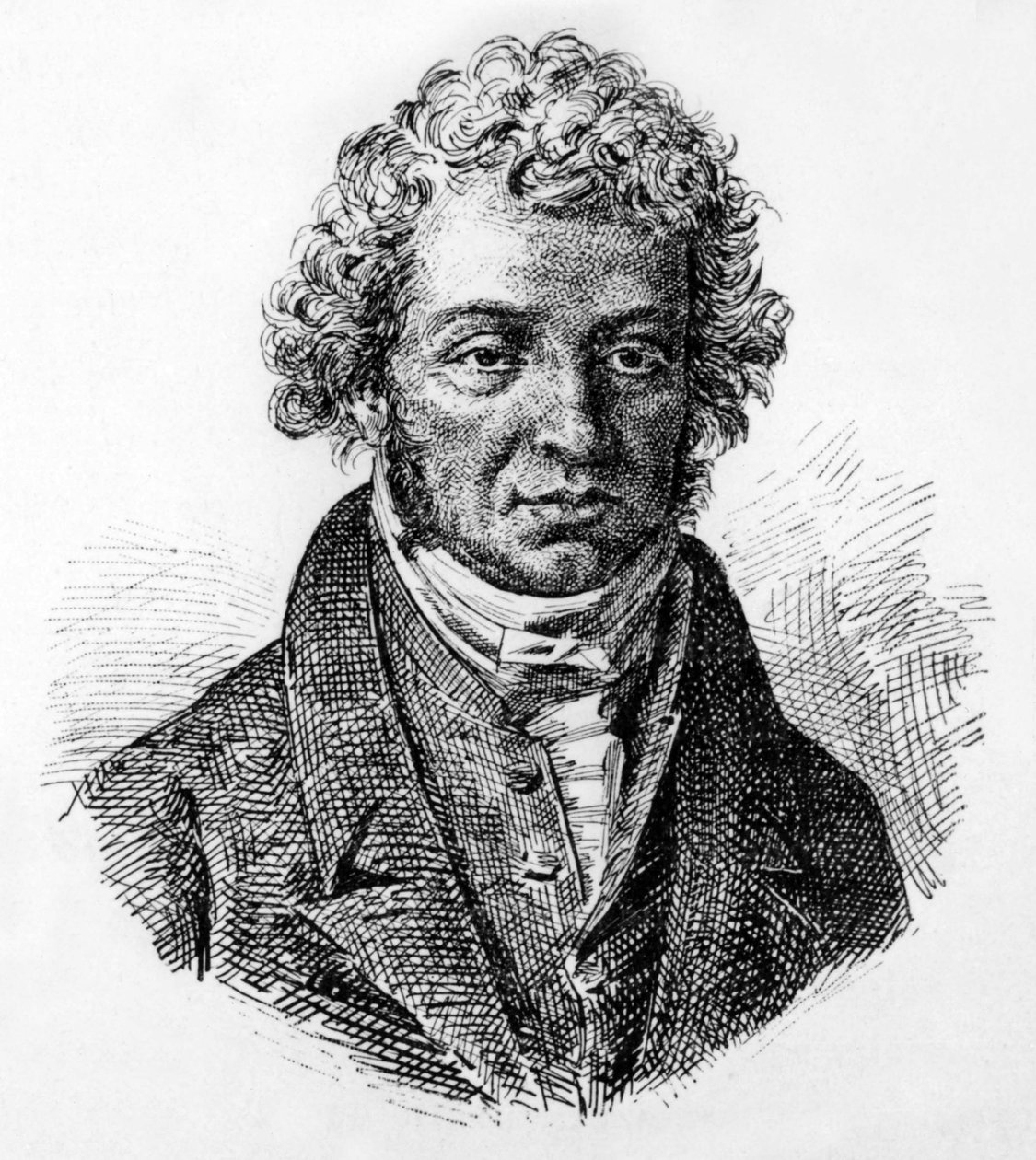 André-Marie Ampère 19. Jahrhundert (Gravur) von Unbekannter Künstler
