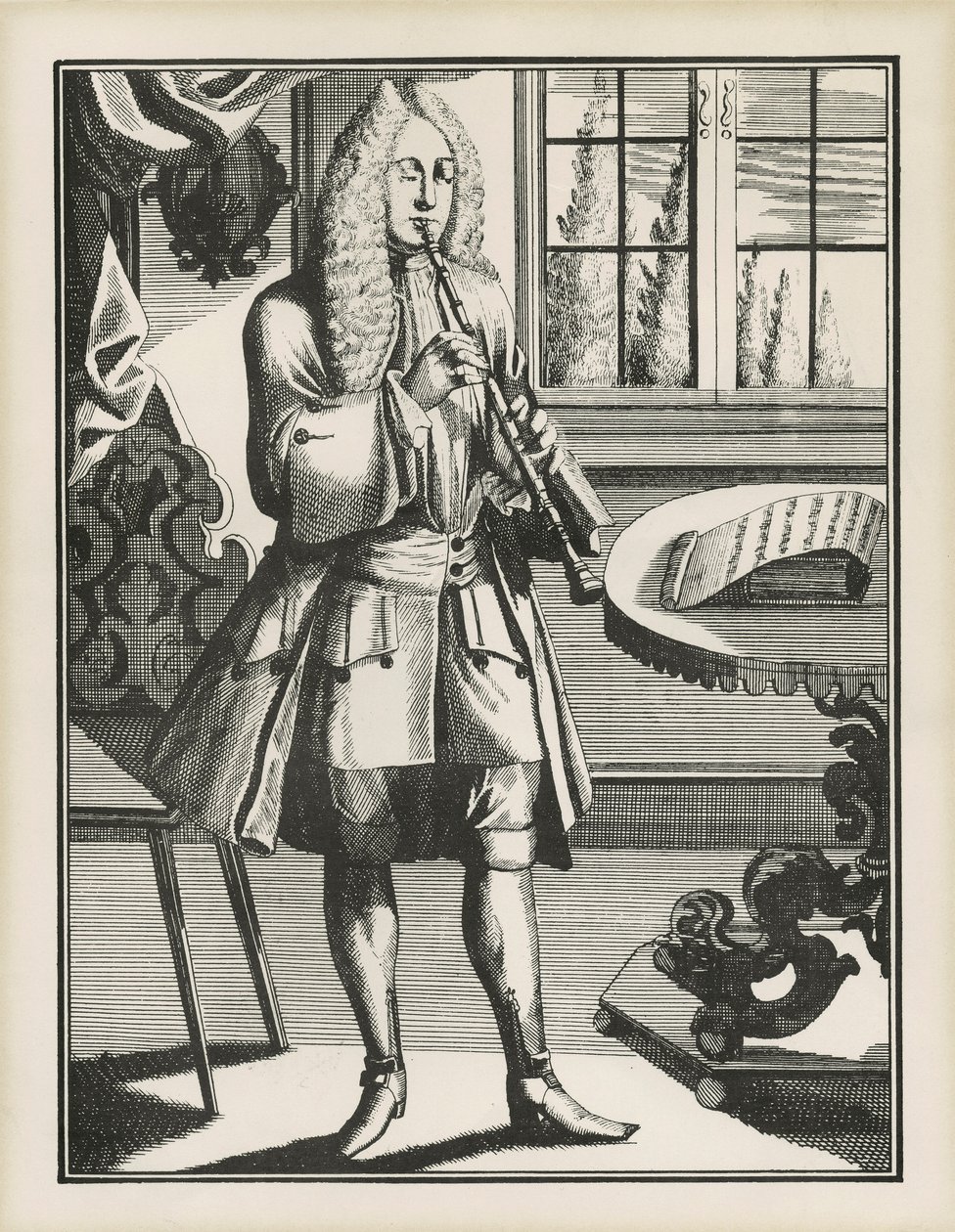 Barock-Oboist von Unbekannt