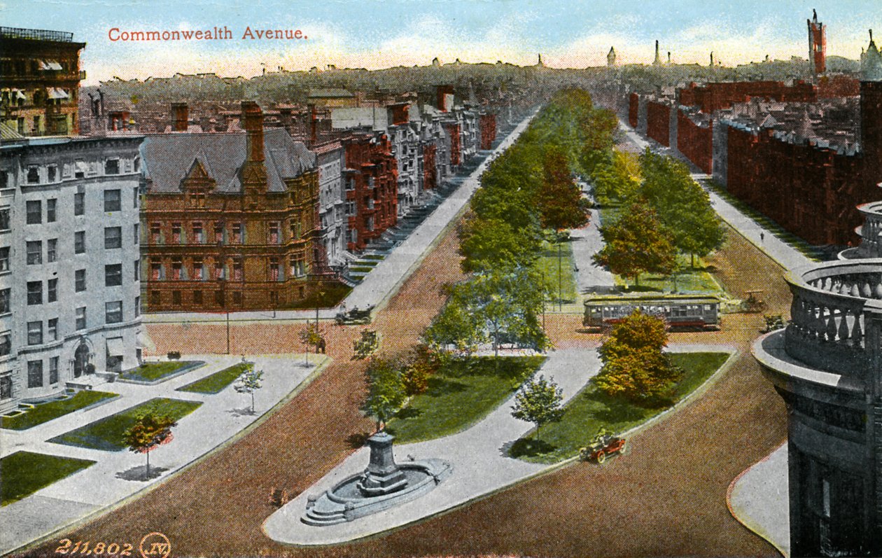 Boston: Commonwealth Avenue von Unbekannter Künstler