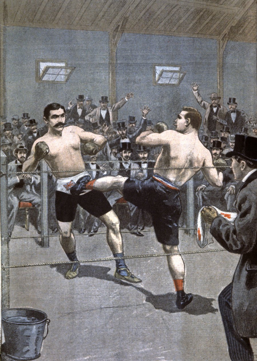 Boxkampf in Paris von Unbekannter Künstler