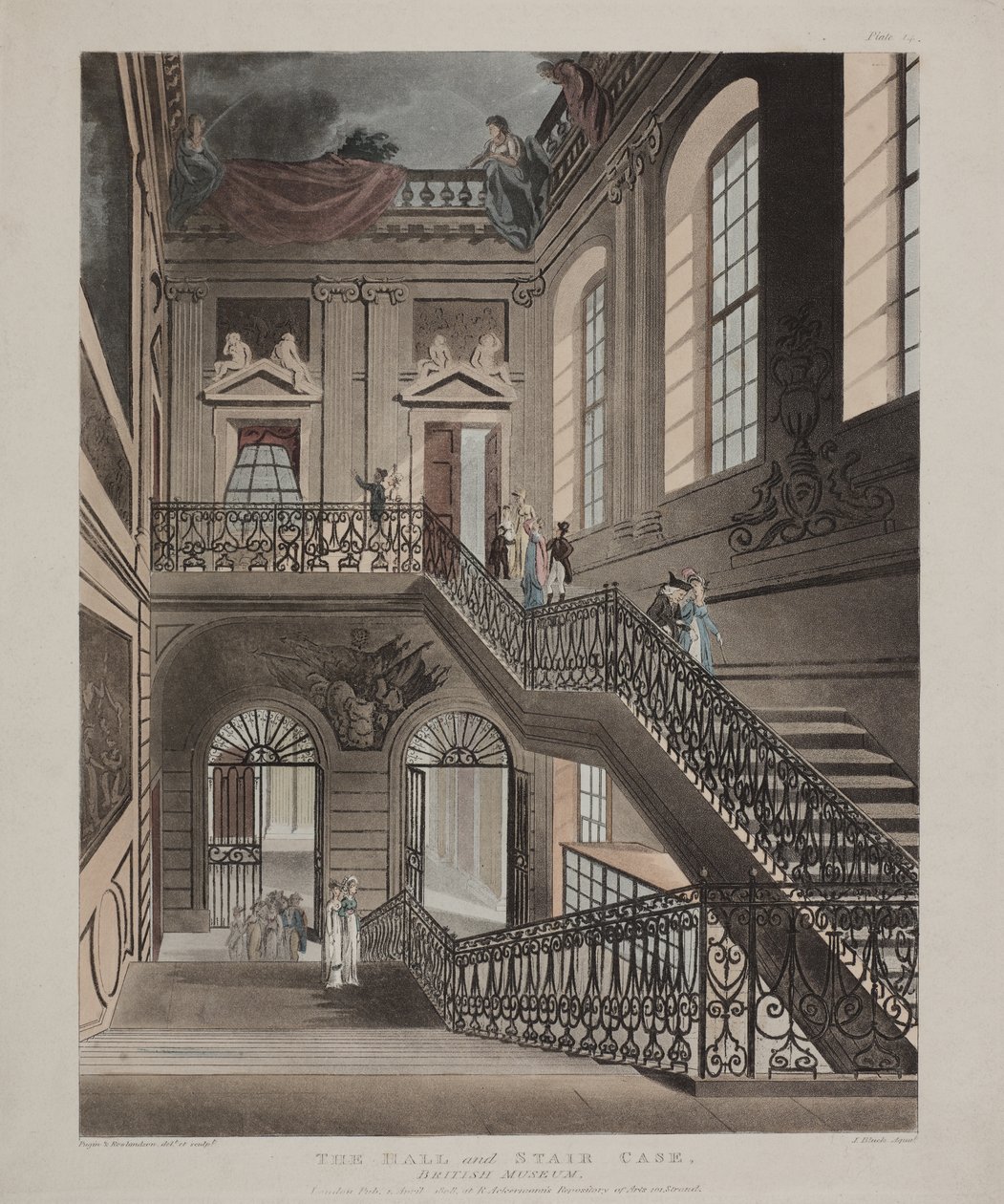Britisches Museum, Holborn, 1808 von Unbekannt