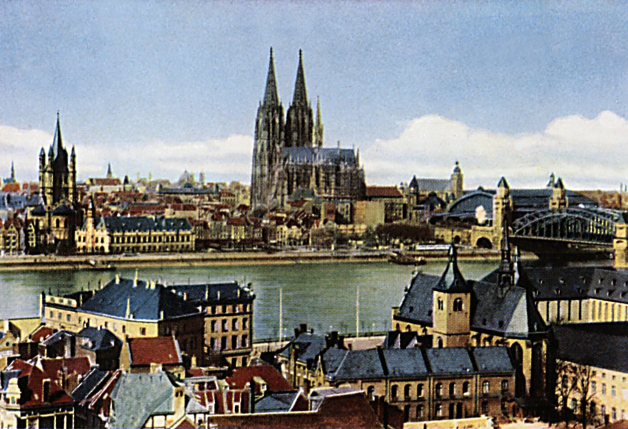 Köln: Dom und Stadt von Unbekannter Künstler