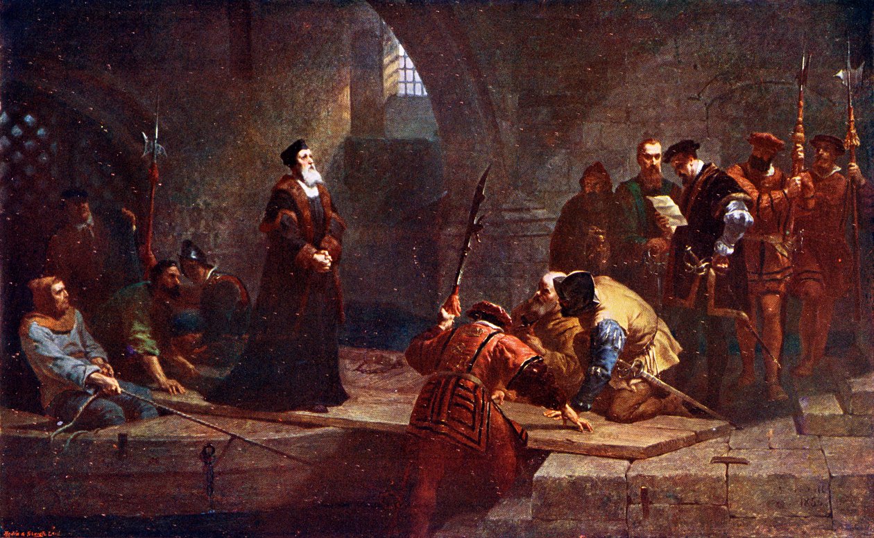Cranmer am Verrätertor von Unbekannter Künstler