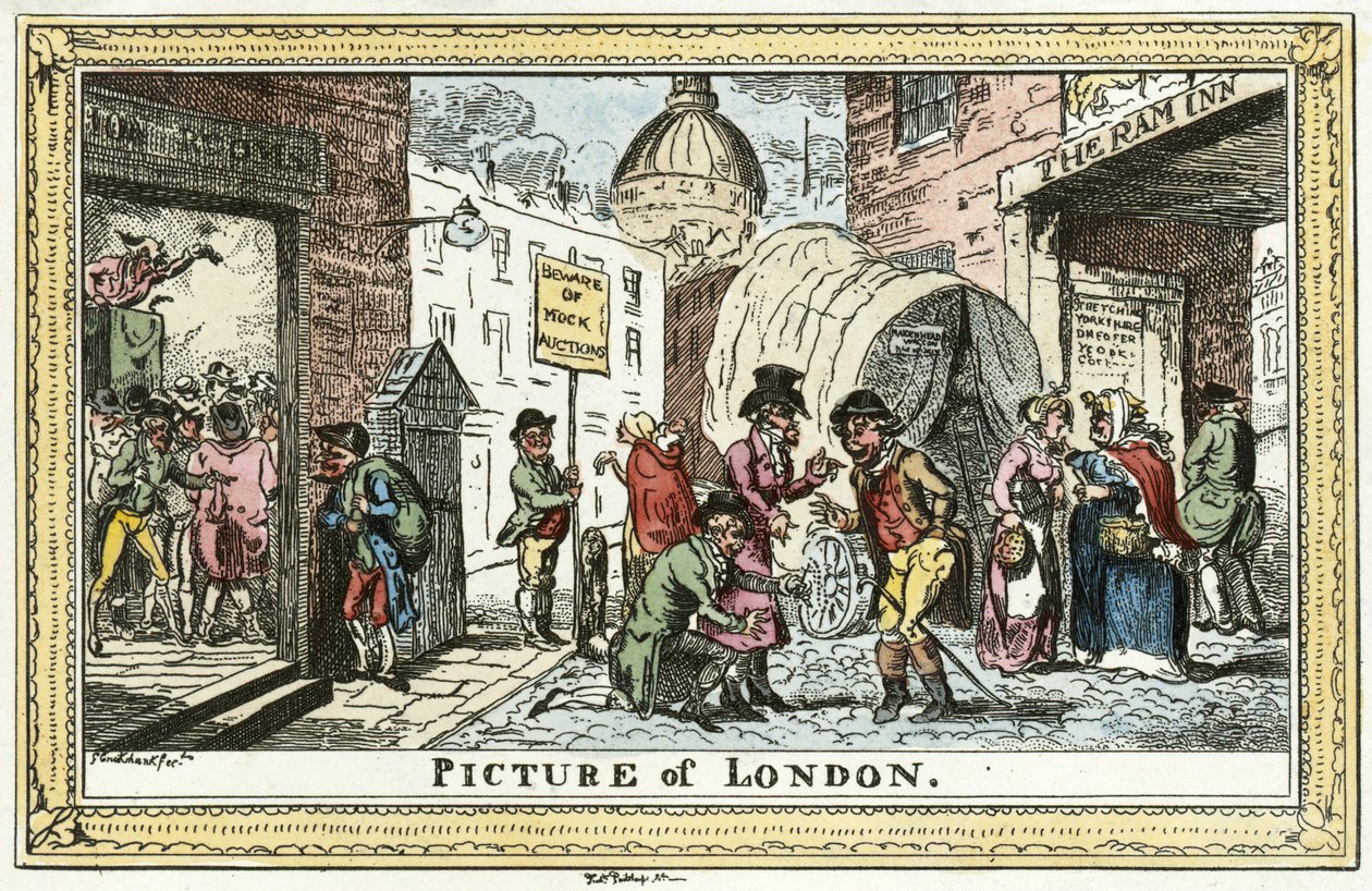 Cruikshank - Bild von London von Unbekannter Künstler