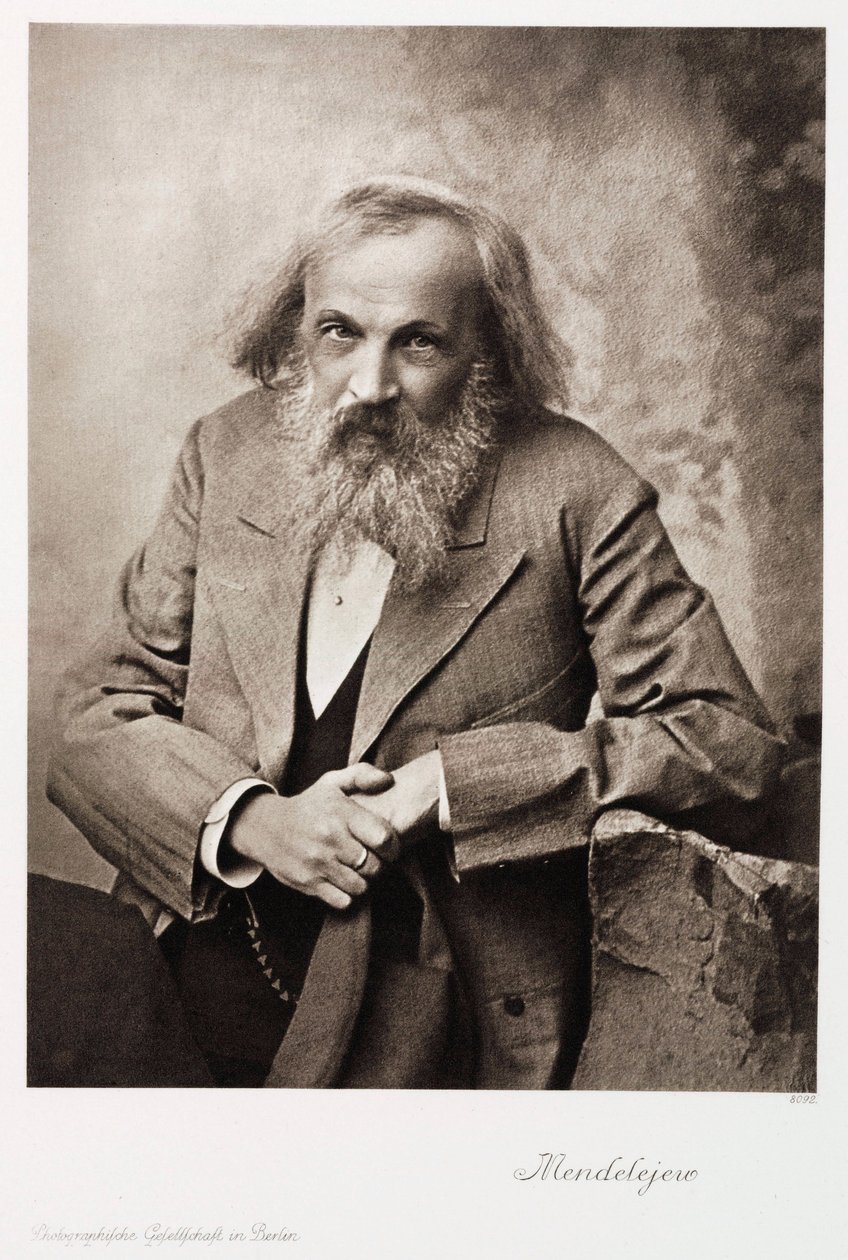 Dmitri Iwanowitsch Mendelejew, russischer Chemiker, um 1905 von Unbekannt