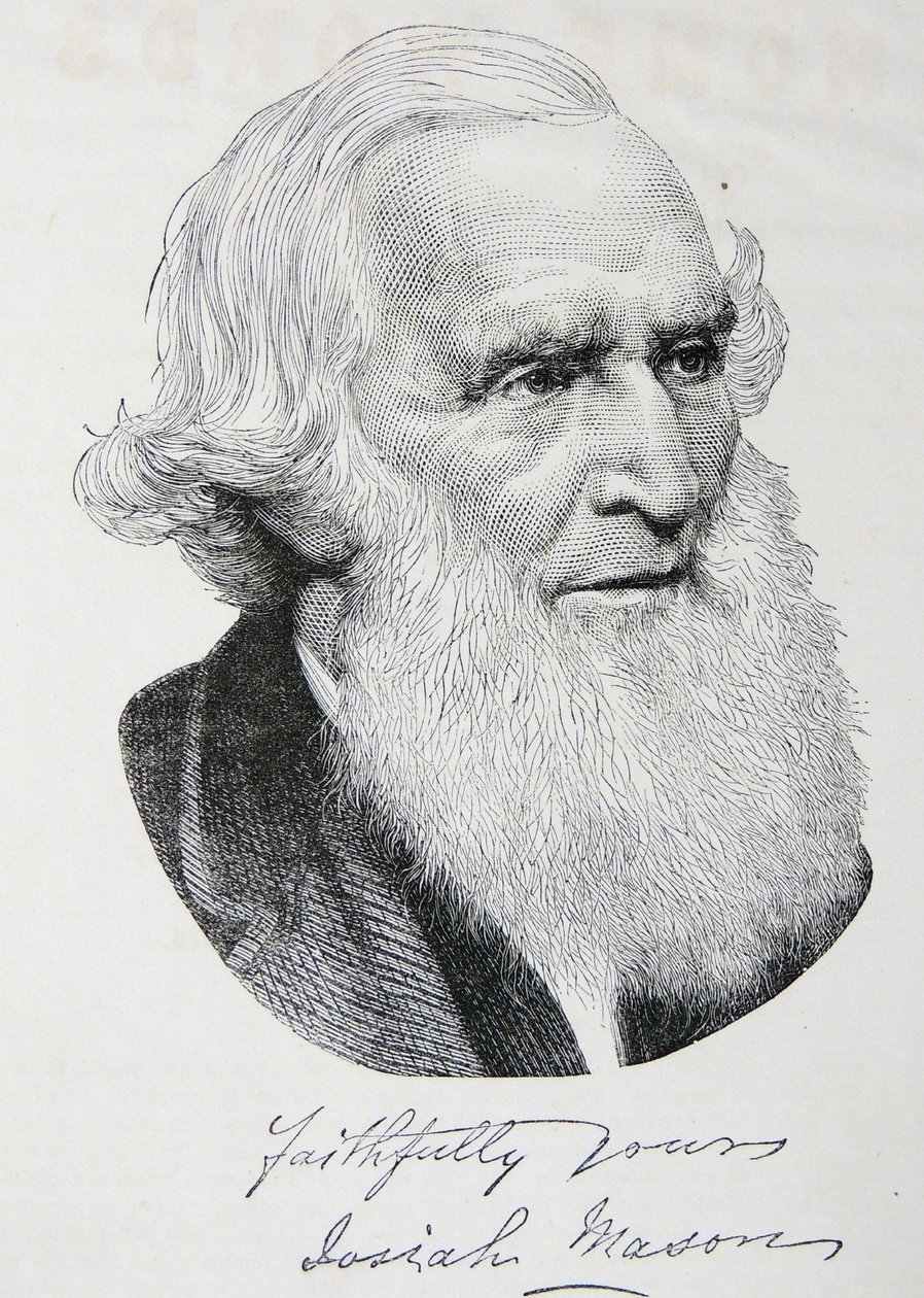 Kupferstich von Josiah Mason von Unbekannter Künstler