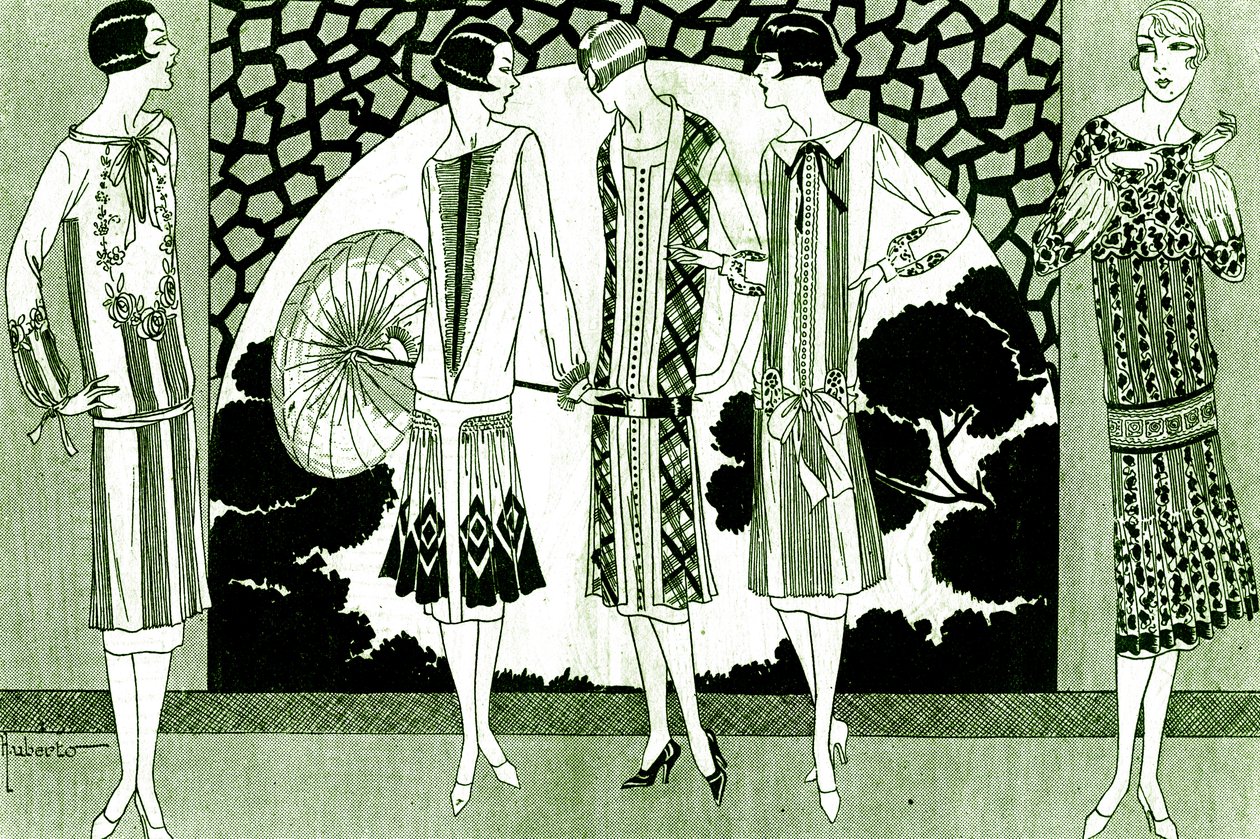 Mode: Kleider im Mai 1925 von Unbekannter Künstler