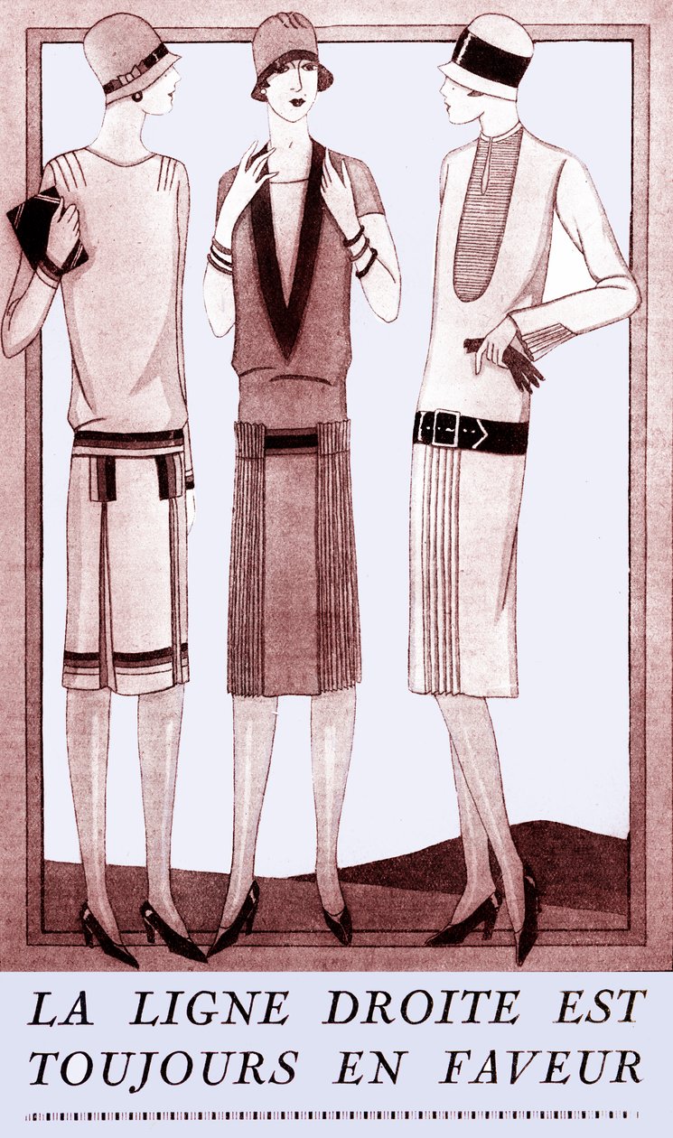 Mode: Kleider im Frühling 1928 von Unbekannter Künstler