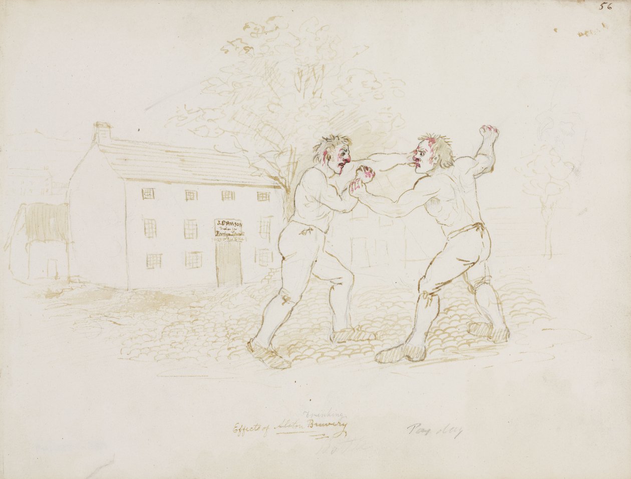 Kampf, Northumberland, ca. 1805-1820 von Unbekannt