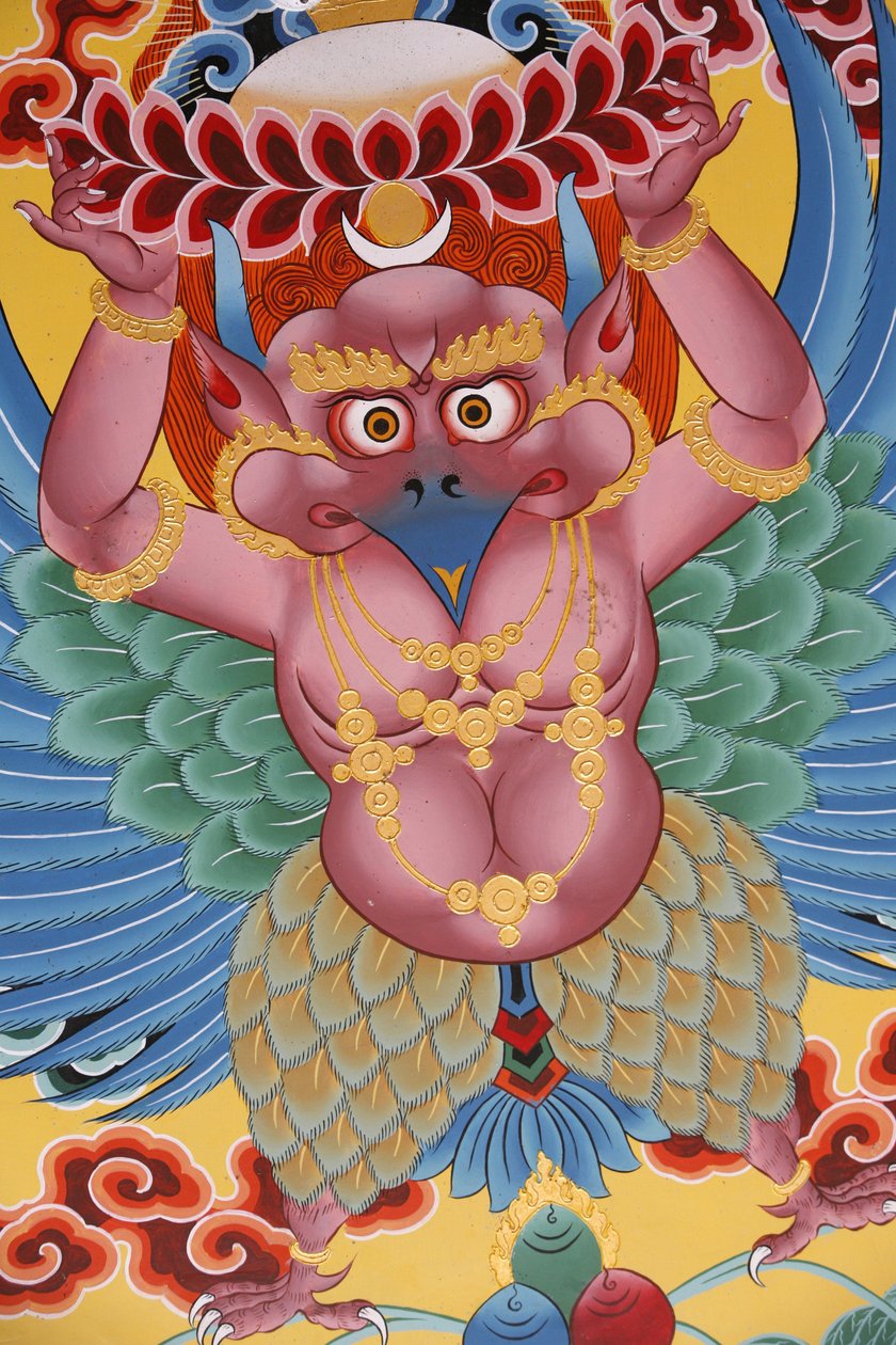 Garuda. Kopan-Kloster, Kathmandu, Nepal von Unbekannt