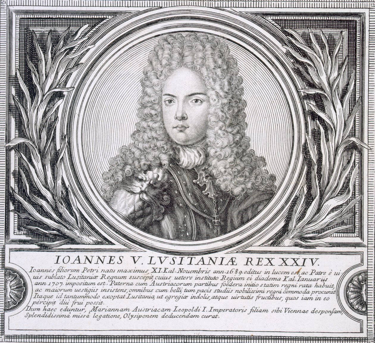 Johann V. von Portugal (Lithografie) von Unbekannt