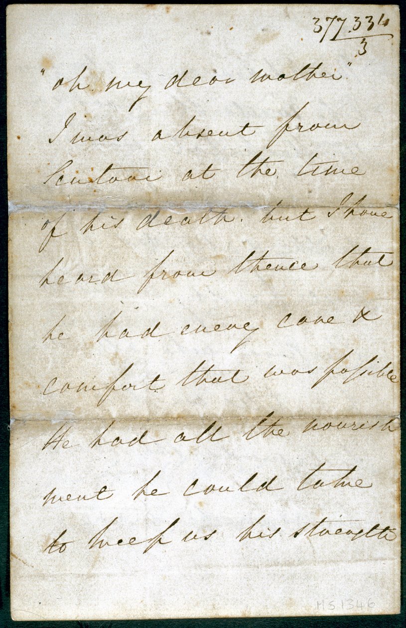 Brief von Florence Nightingale, Mai 1856 von Unbekannt