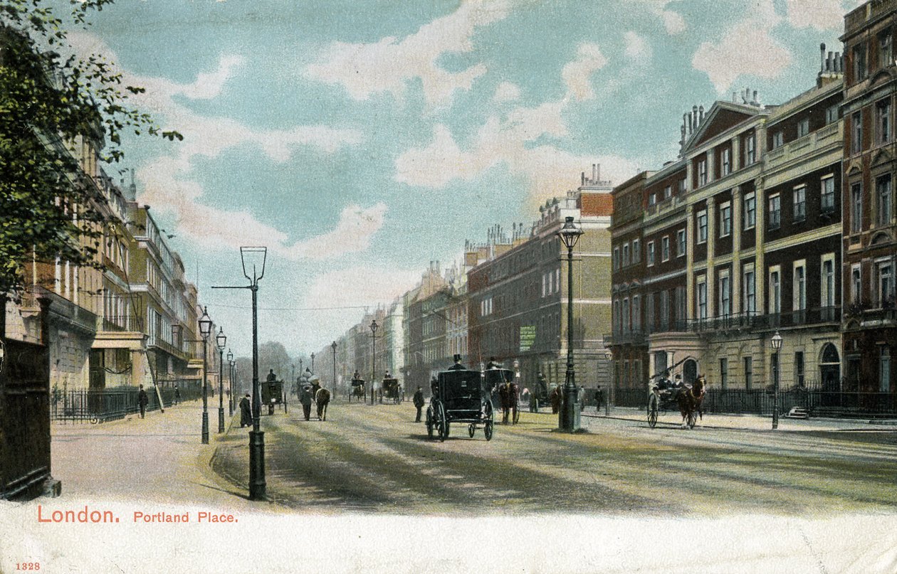London - Portland Place von Unbekannter Künstler