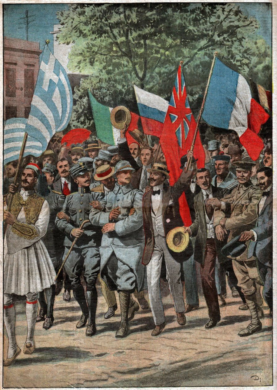 Demonstration in Thessaloniki von Nicolas Liez