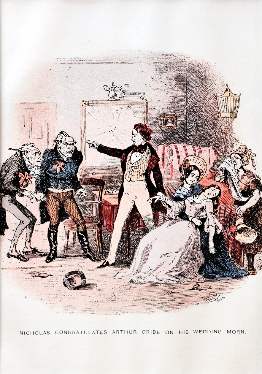 Nicholas Nickleby von C. Dickens - Illustration von Unbekannt