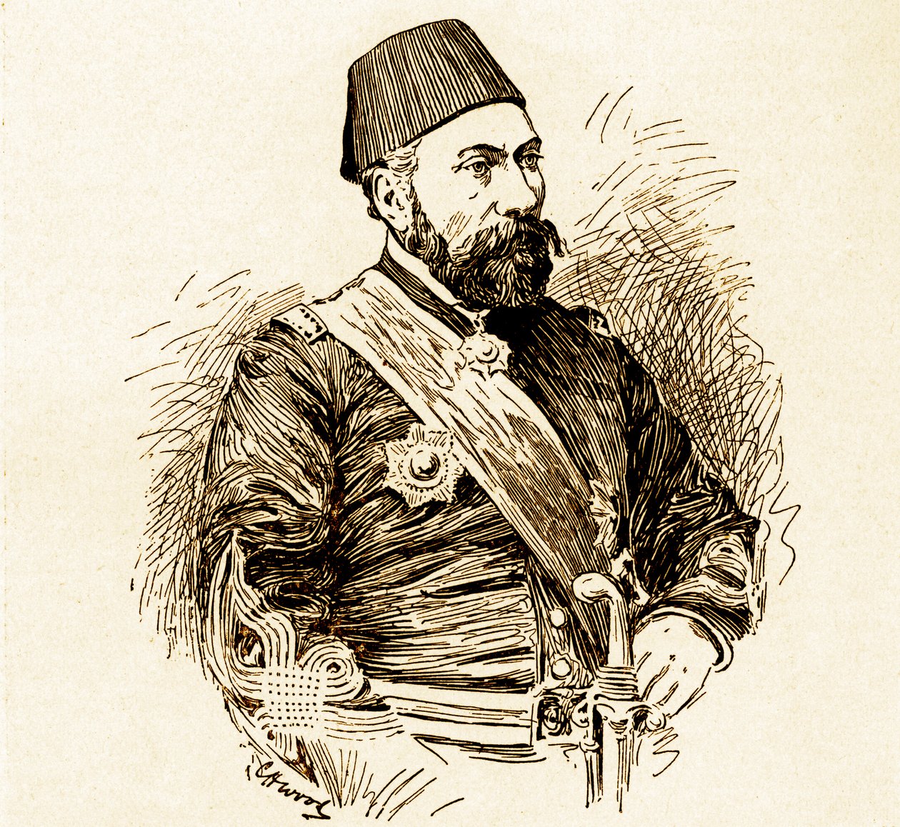 Osman Pascha (Der Verteidiger von Plewna) von Unbekannter Künstler