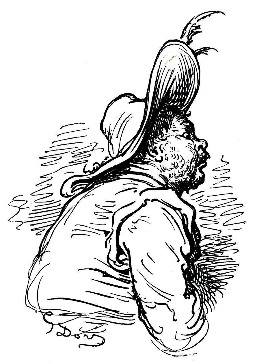 Porträt von Sancho Panza von Unbekannter Künstler