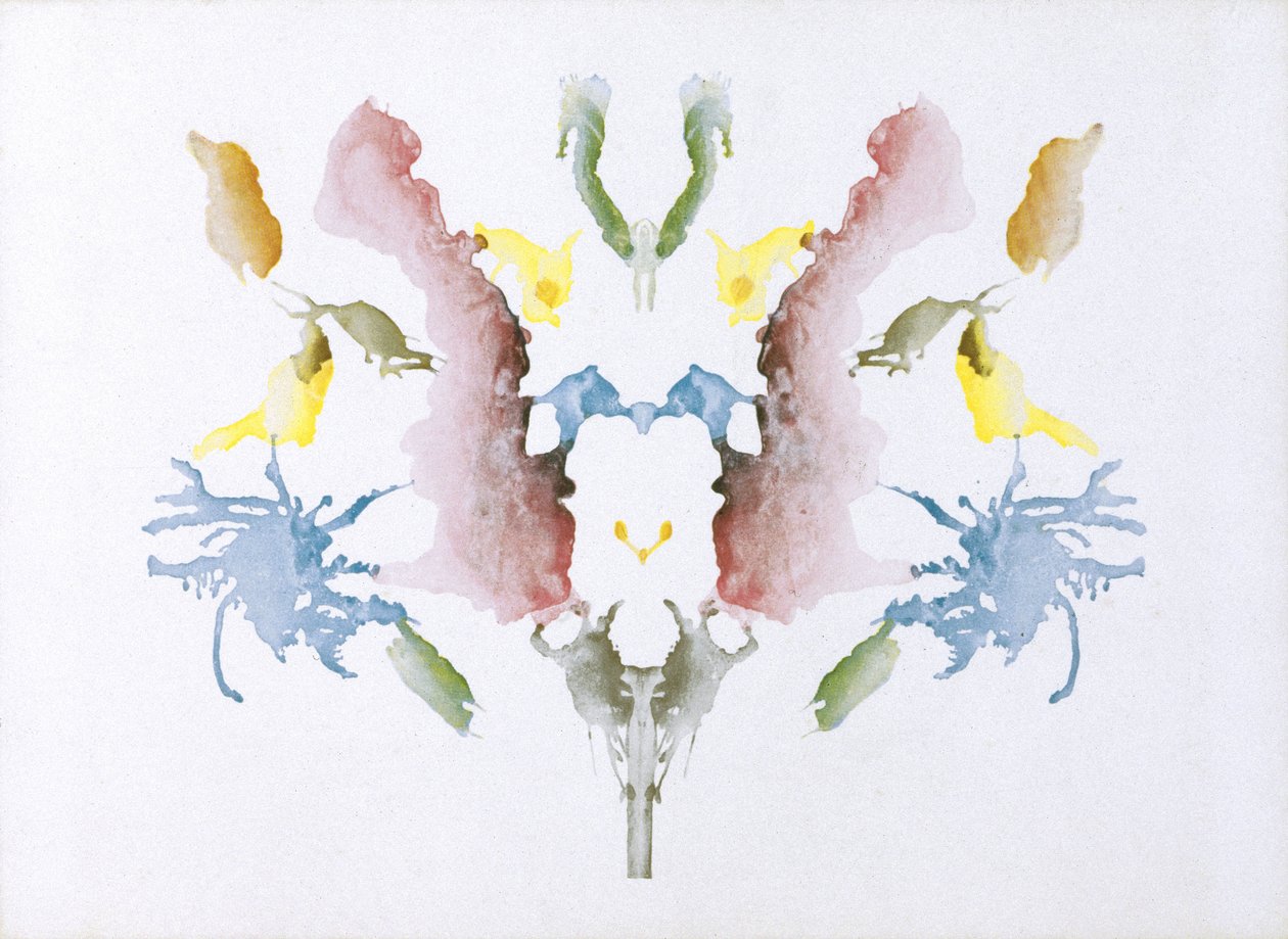Psychologische Tests Rorschach-Tintenklecks-Test von Unbekannt